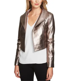 1.State Womens Cropped Metallic Jacket