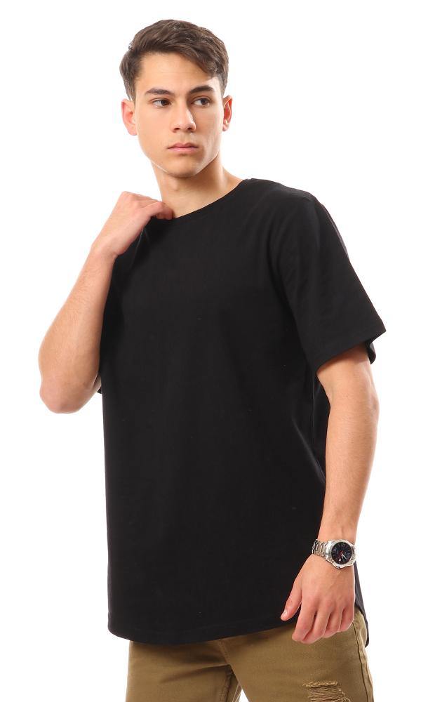 94685 Basic Solid Short Sleeves T-Shirt - Black