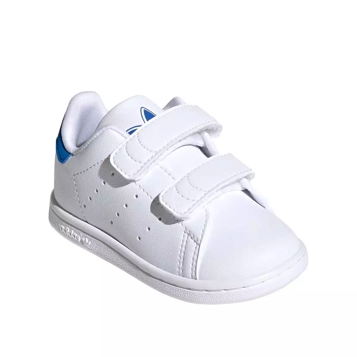 Adidas Toddler's Stan Smith White/Blue Bird Velcro