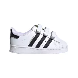 Adidas Toddler's Superstar White/Black Velcro