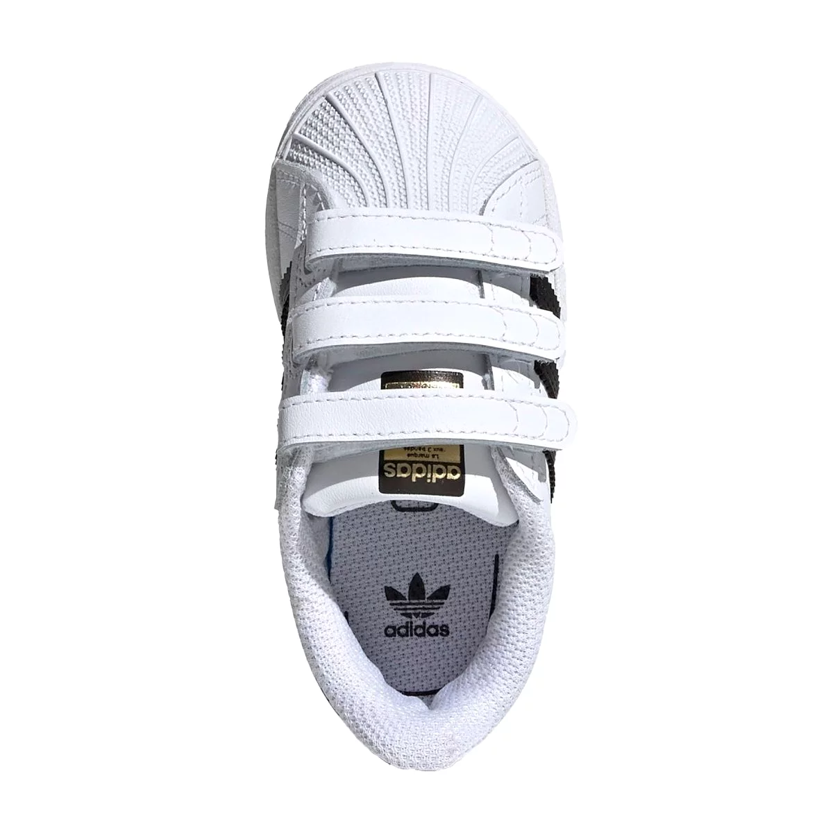 Adidas Toddler's Superstar White/Black Velcro