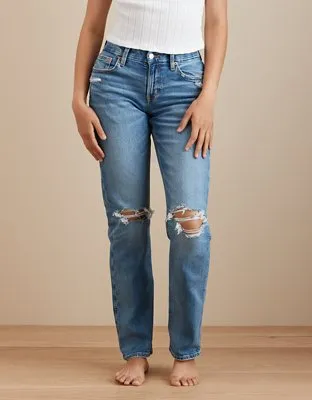 AE AE Stretch Curvy Ripped Straight Jean