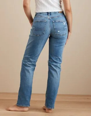 AE AE Stretch Curvy Ripped Straight Jean