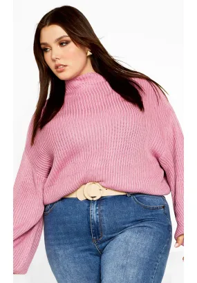 Angel Sleeve Sweater - musk