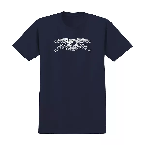 Anti-Hero Basic Eagle SP T-Shirt - Sport Dark Navy/White