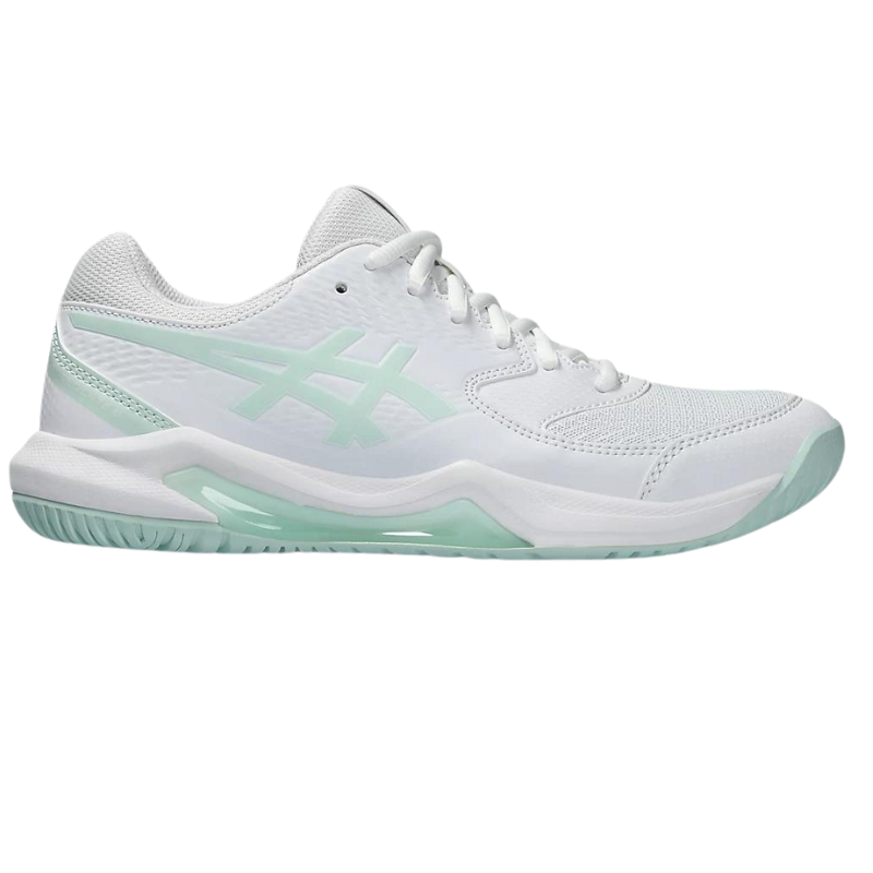 Asics GEL-DEDICATE 8 Womens Tennis Shoes - White/Pale Blue