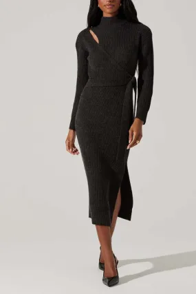 Audree Sweater Dress - Charcoal