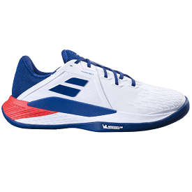 Babolat Propulse Fury 3 Clay Mens Tennis Shoes - White/Estate Blue