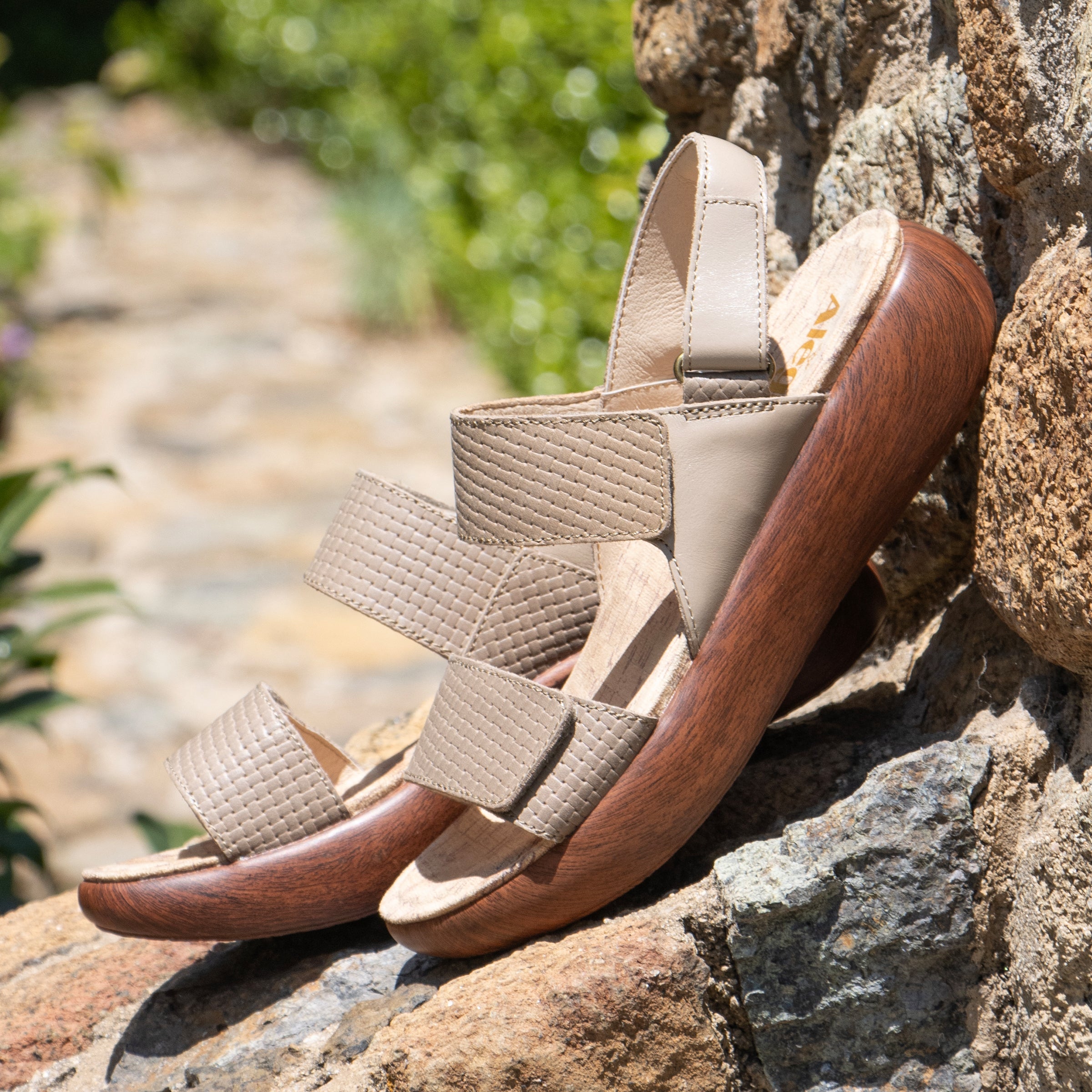 Bailee Woven Taupe Sandal