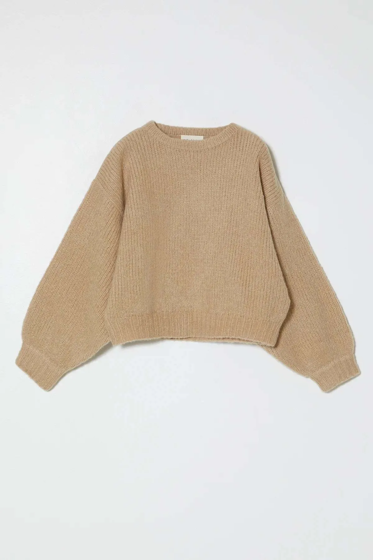 Balloon Sleeve Sweater - Sand