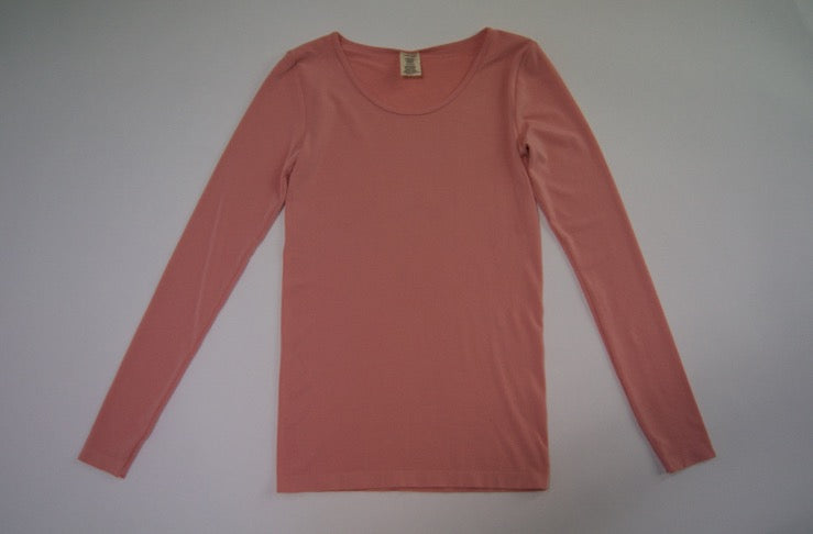 Bamboo basic one size long sleeve t-shirt- various colours