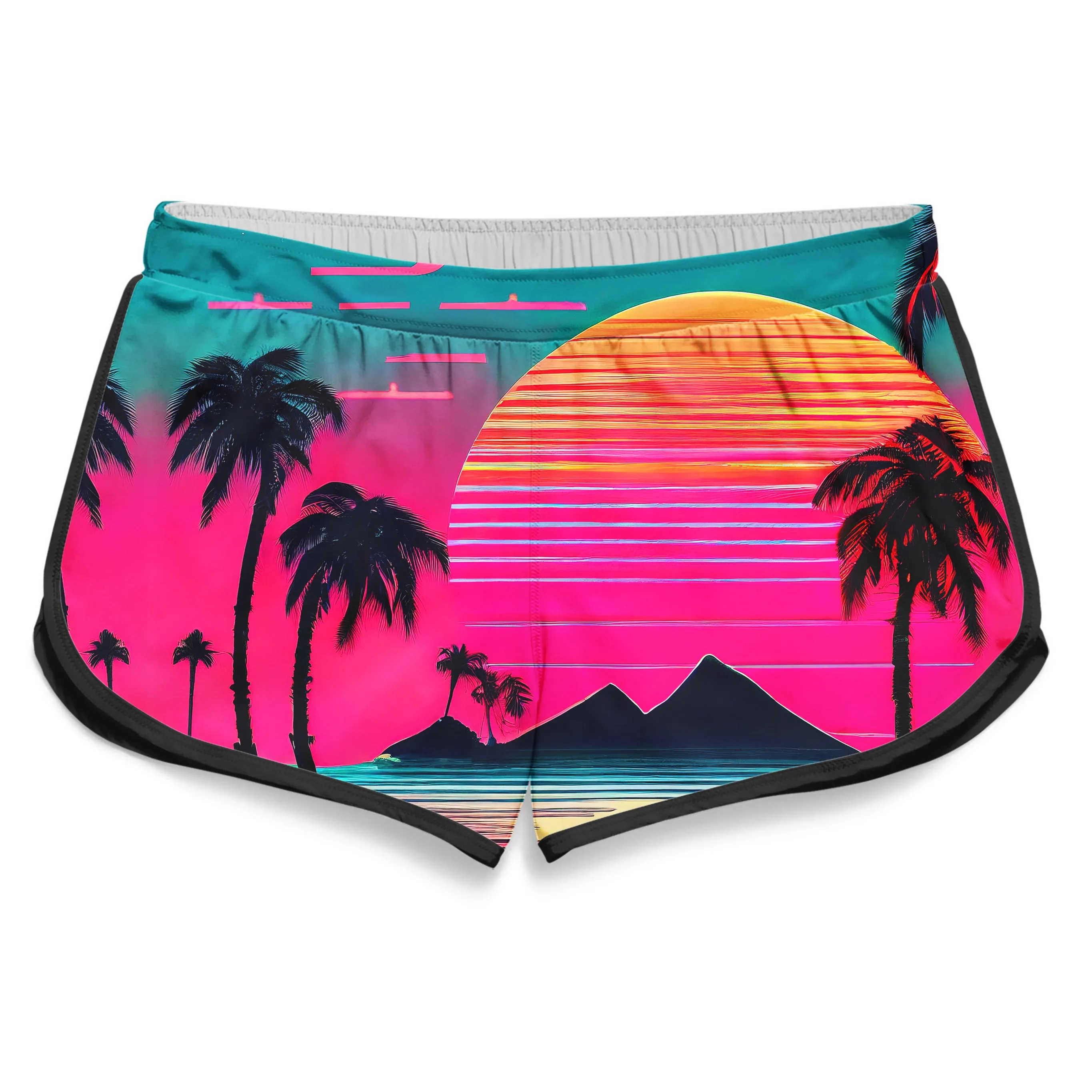 Beach Sunset Women's Retro Shorts