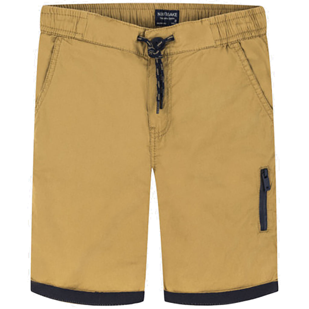 Beige Ochre Bermuda Shorts