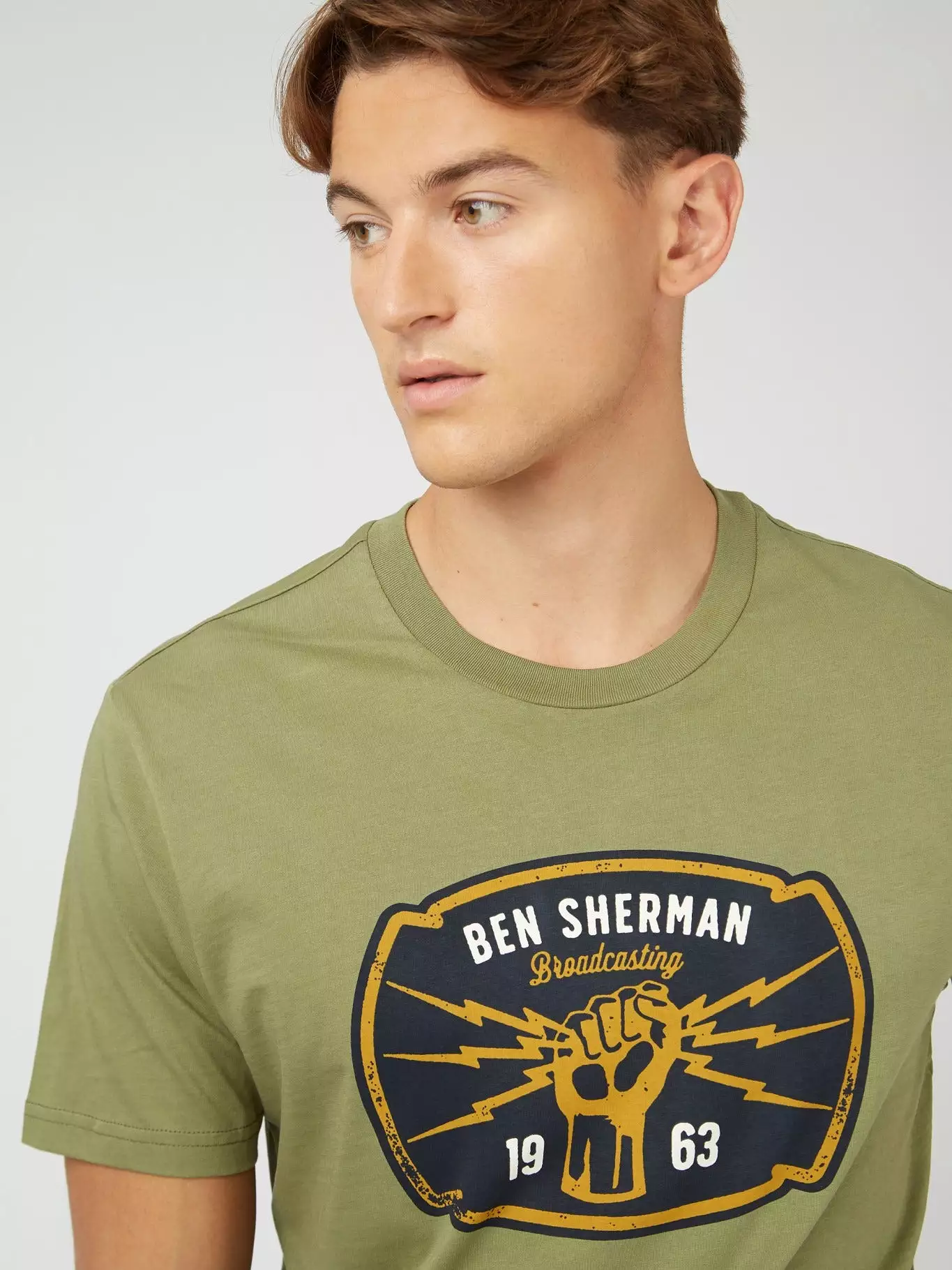 Ben Sherman Mens Broadcasting Power T-Shirt