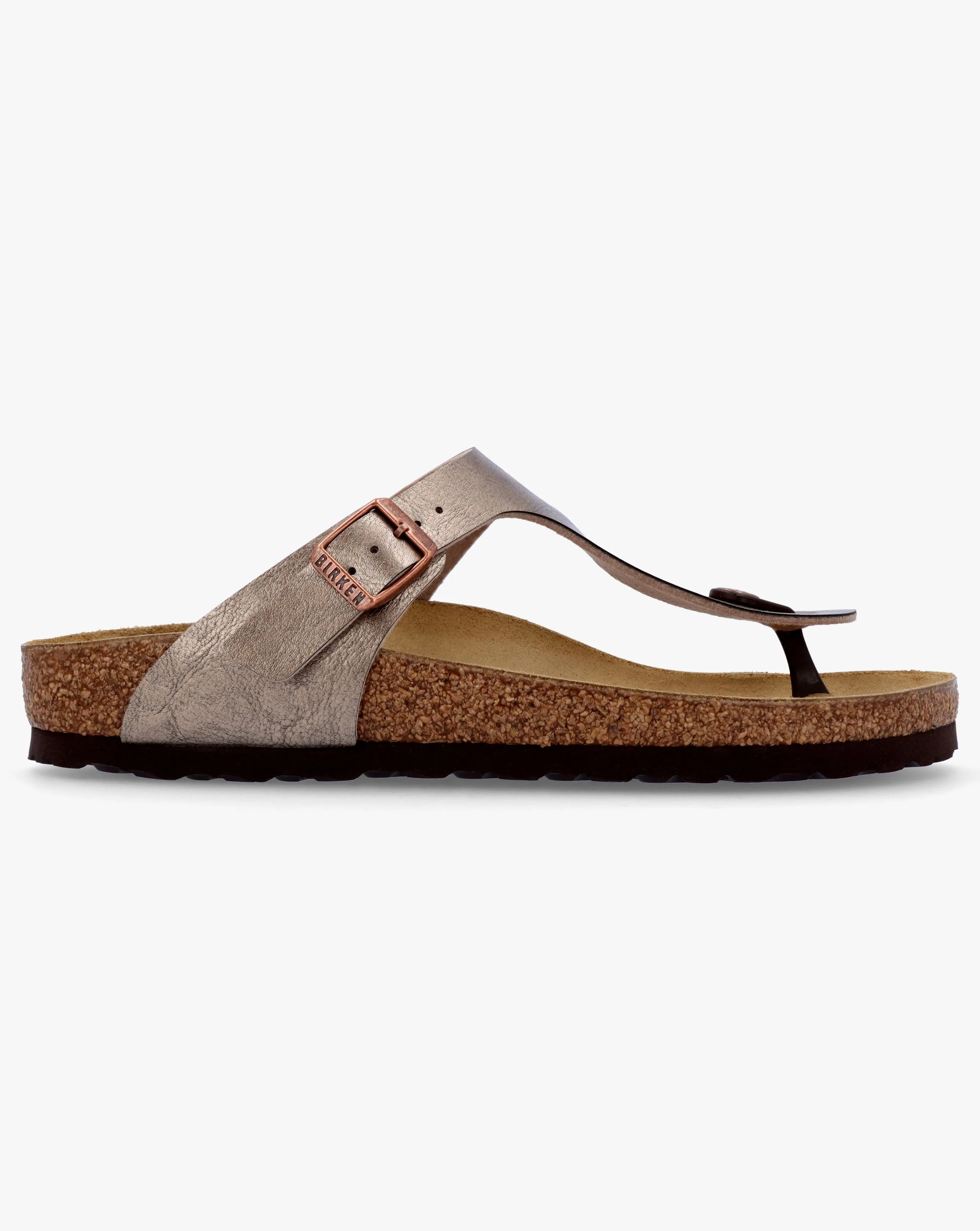 Birkenstock Gizeh Graceful Taupe Birko Flor Toe Post Sandals Narrow Width