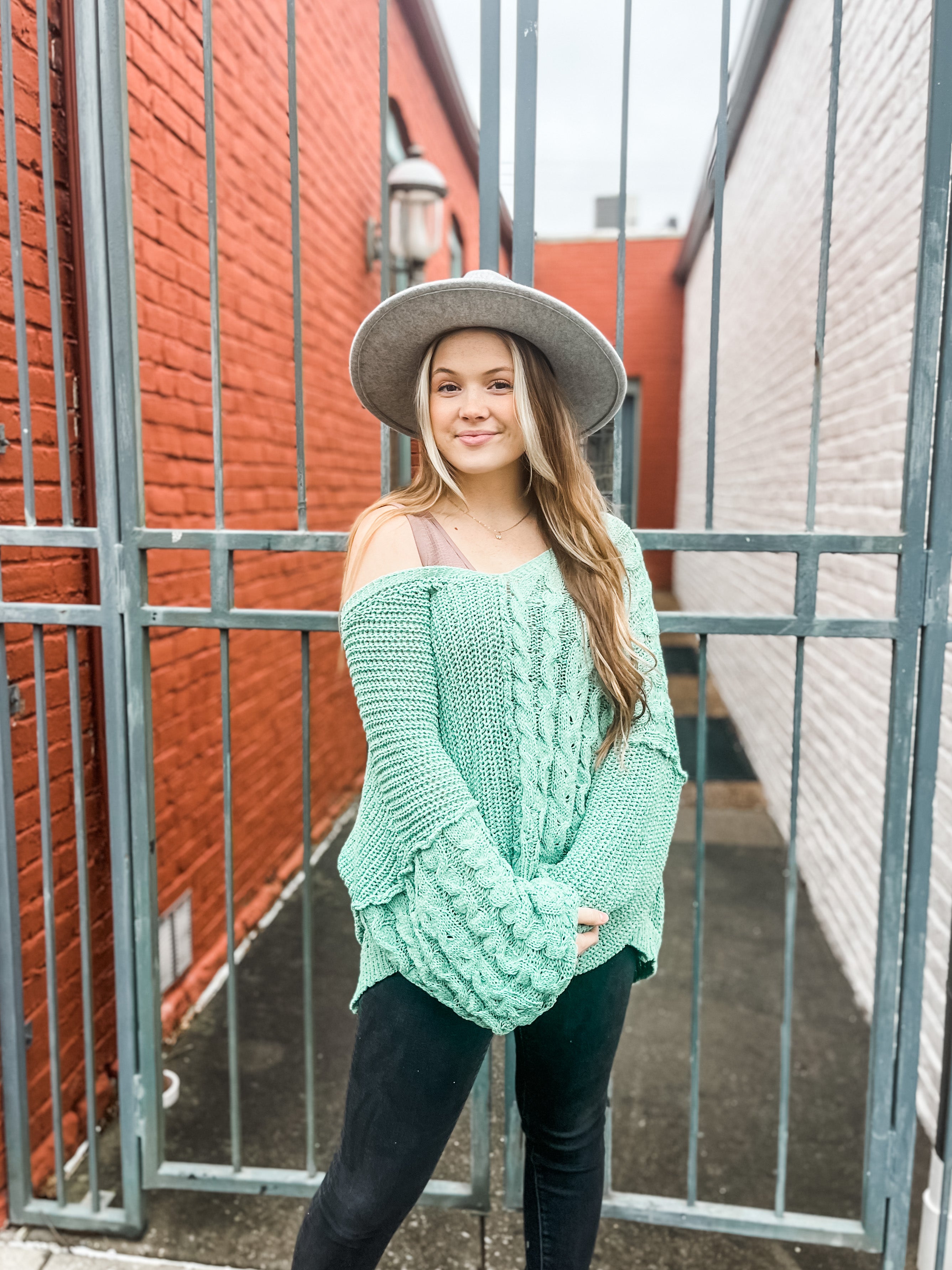 Bit of Luck Cable Knit Sweater