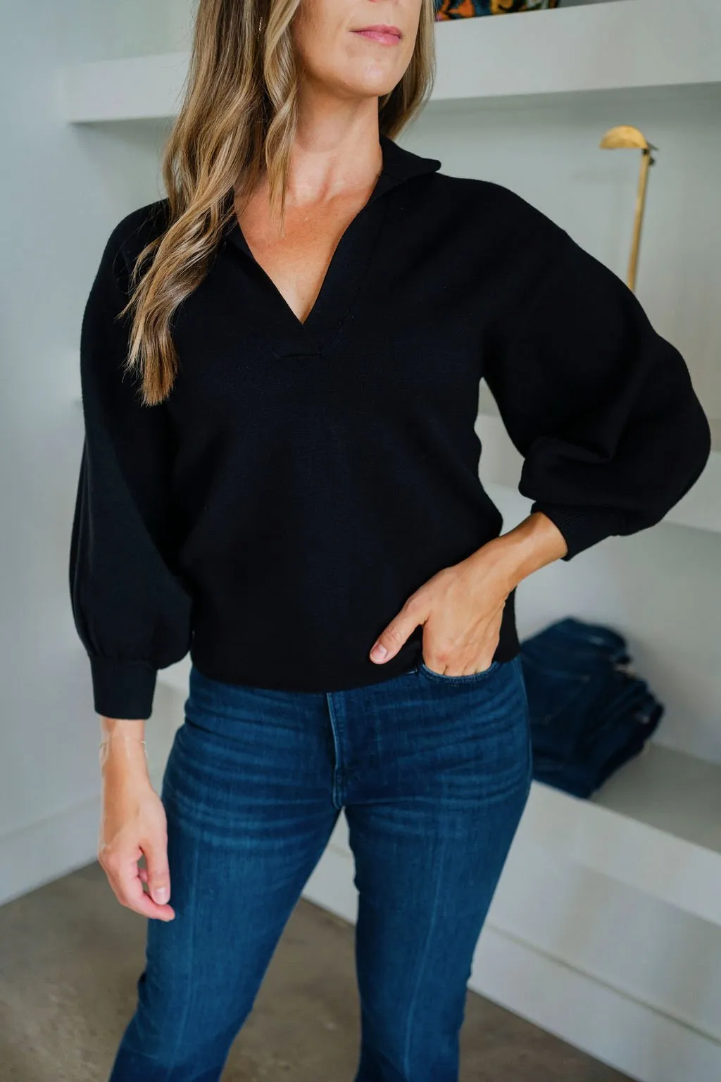 Black Knit Lolli Sweater