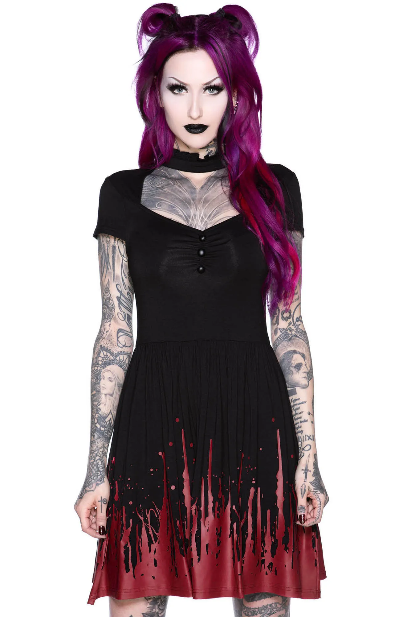 Blood Thirsty Skater Dress - Resurrect