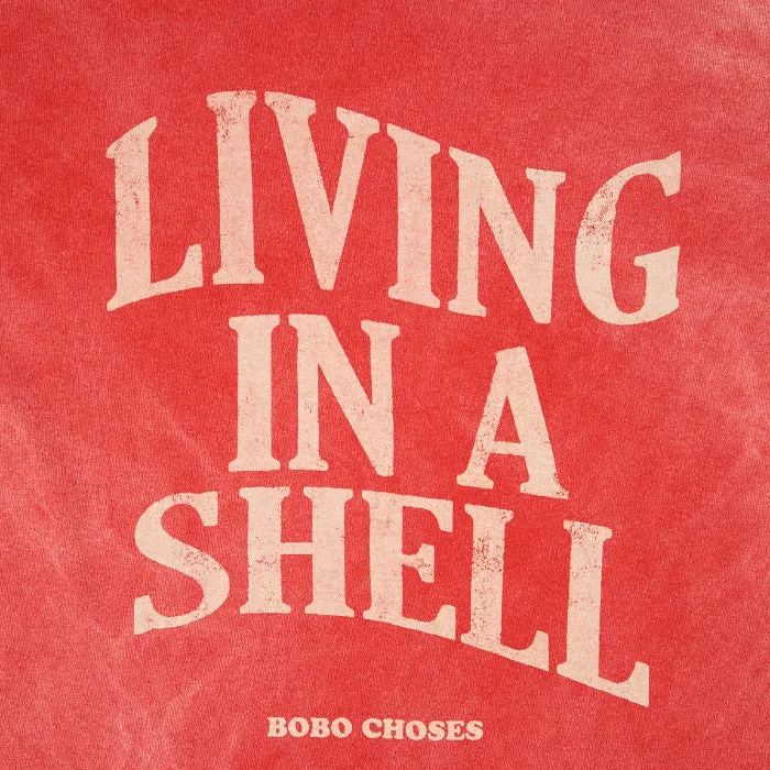 Bobo Choses Woman Living in a Shell T-shirt Red