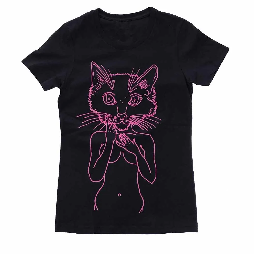 Brian Kenny Pink Pussycat Femme Fit T-Shirt supporting Planned Parenthood