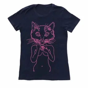 Brian Kenny Pink Pussycat Femme Fit T-Shirt supporting Planned Parenthood