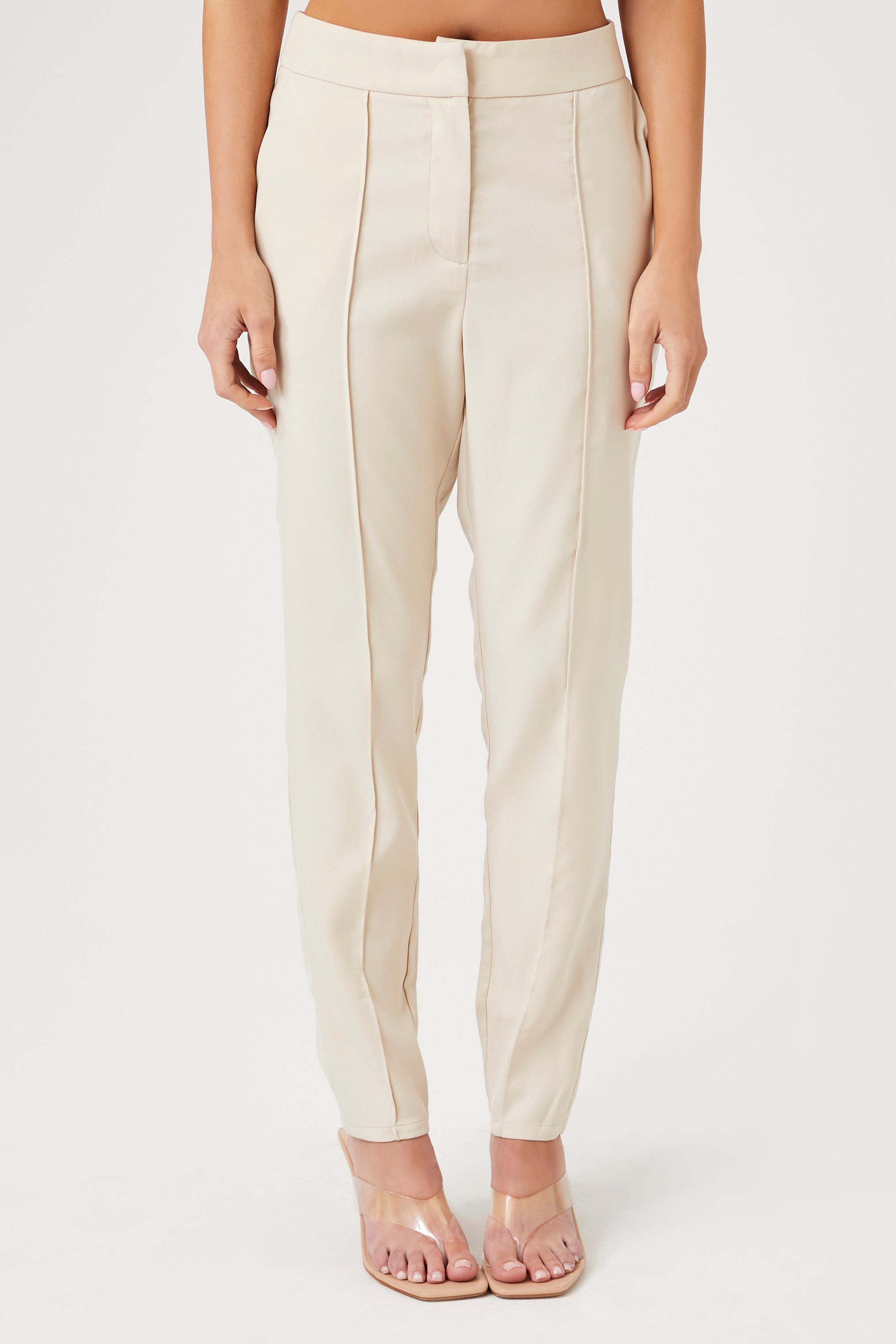 Buttoned High-Rise Pants