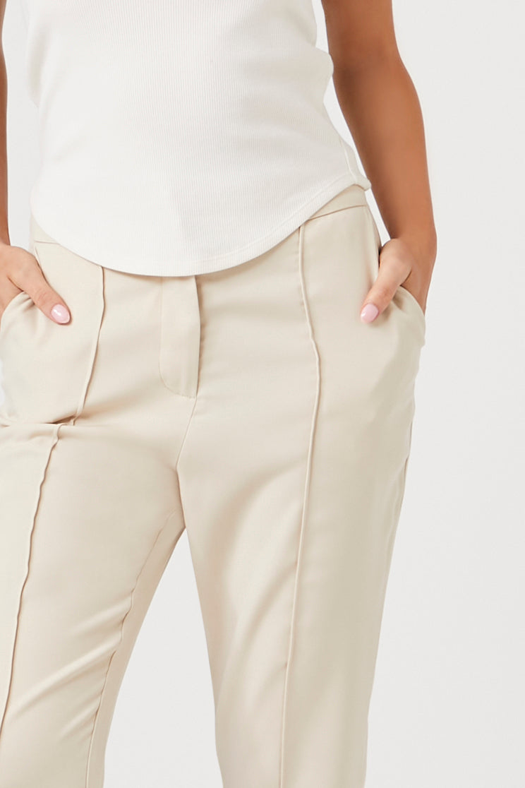 Buttoned High-Rise Pants