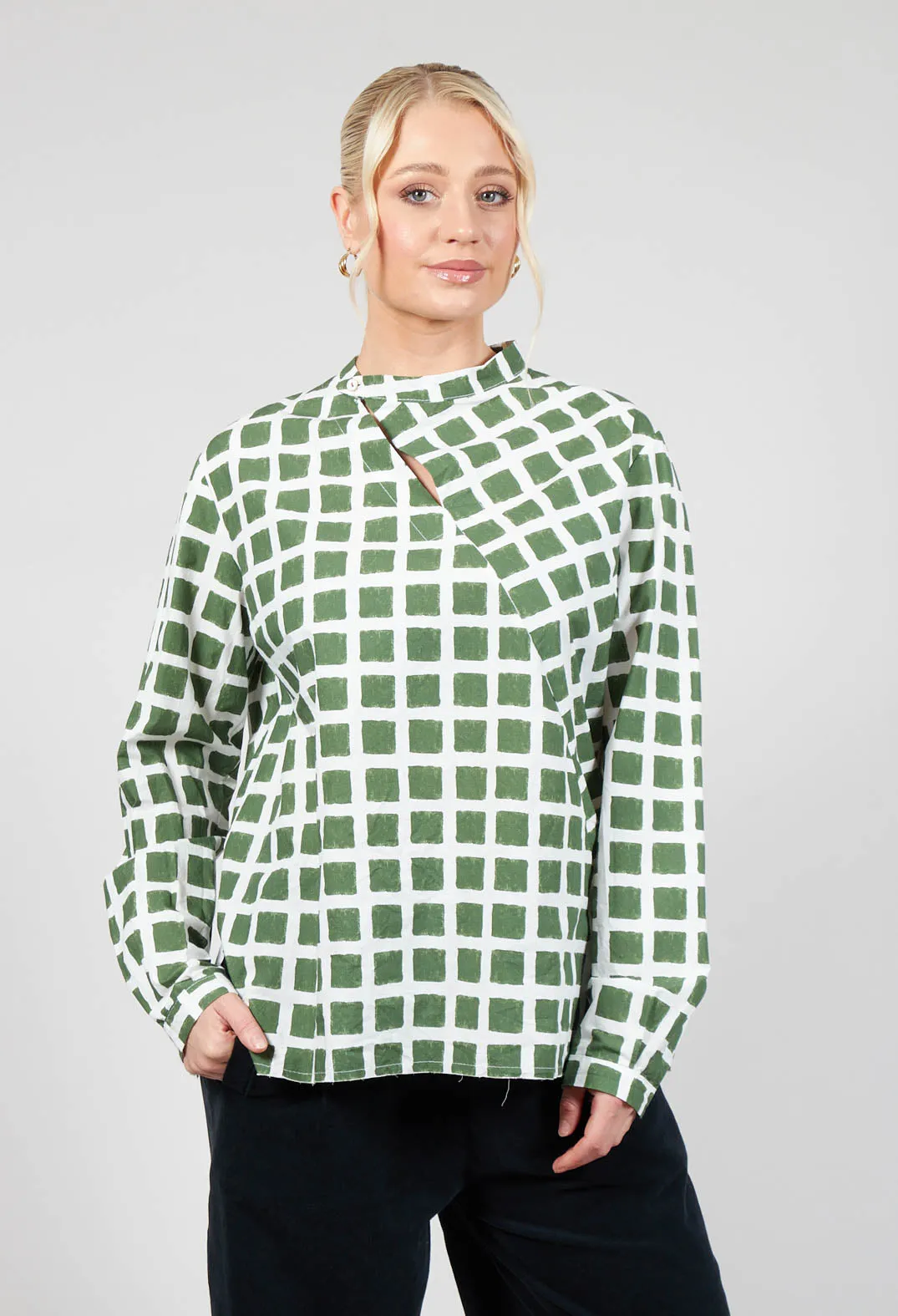 Calipso Shirt in Green Check