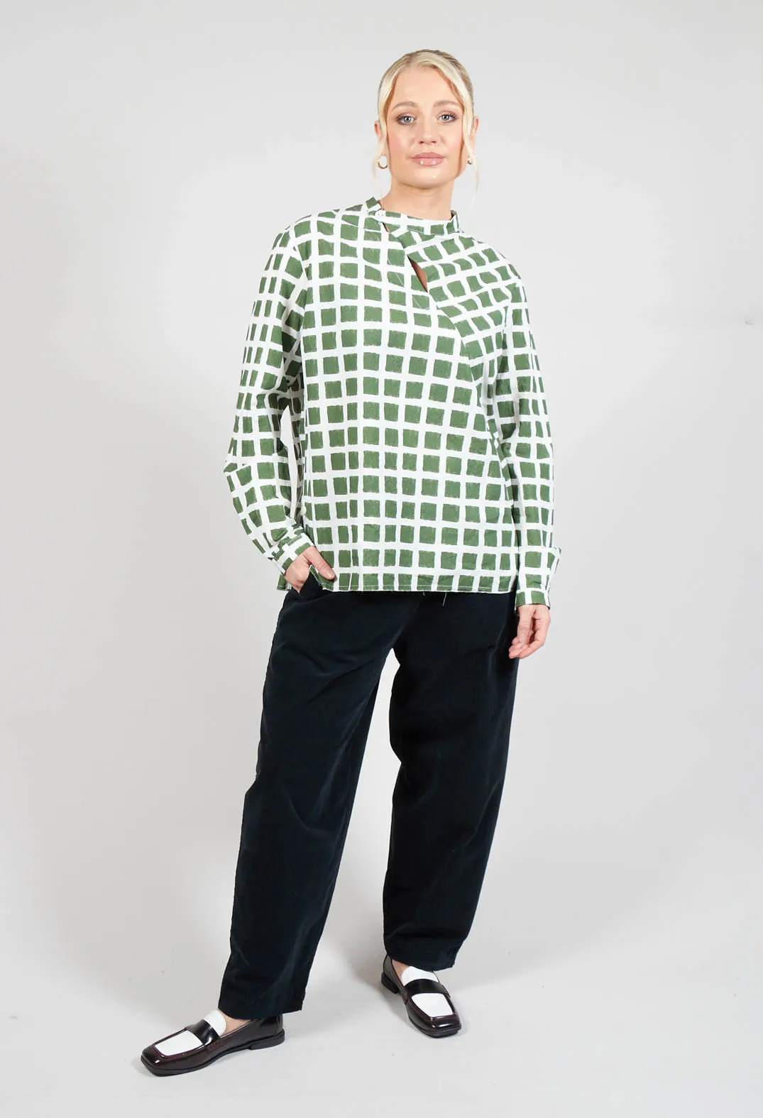 Calipso Shirt in Green Check