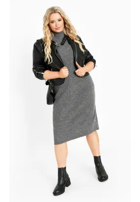 Callie High Neck Sweater Dress