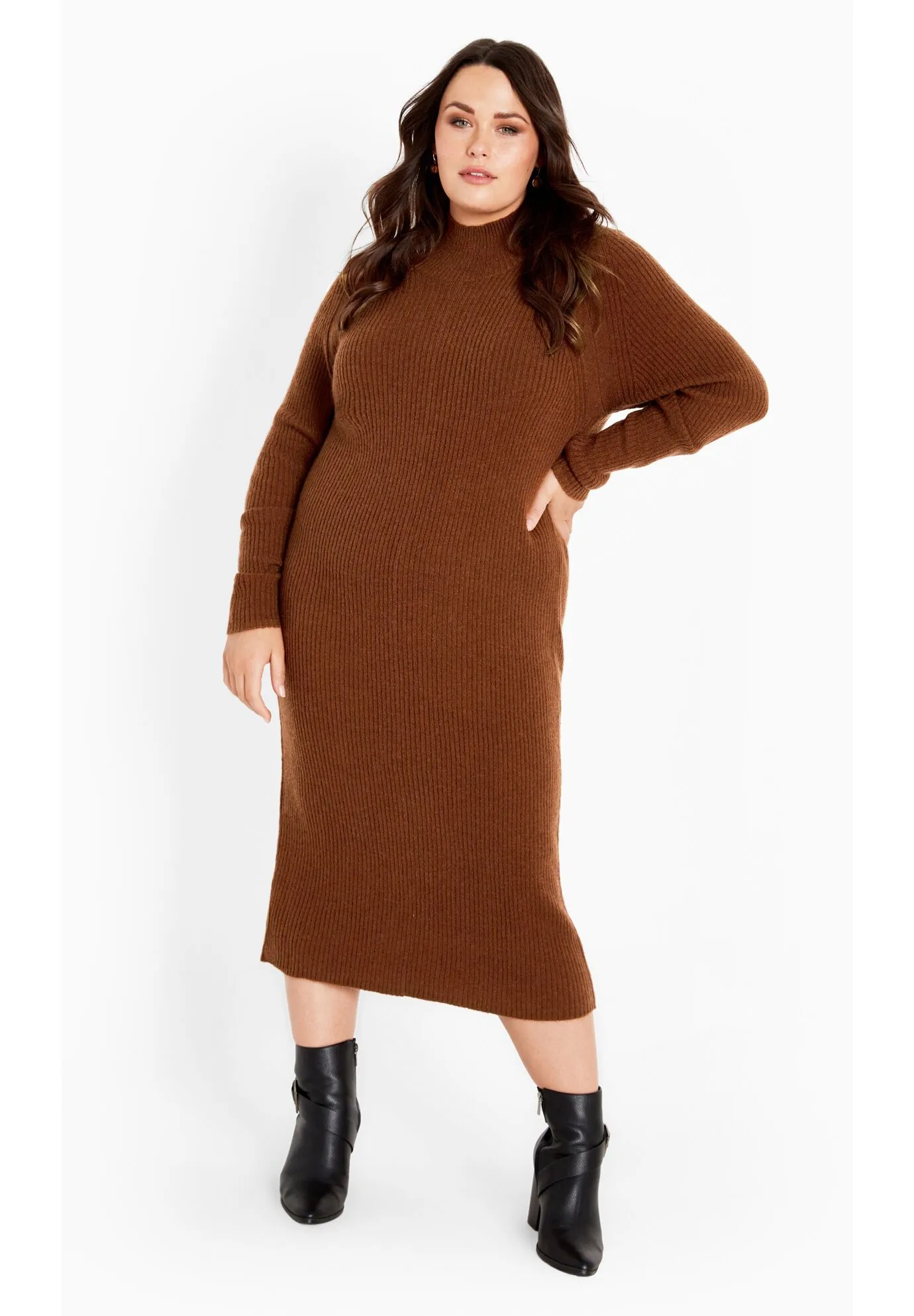 Callie High Neck Sweater Dress