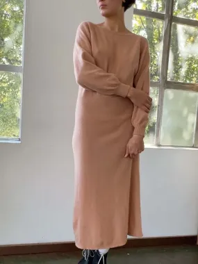 Cashmere Sweater Dress - Apricot