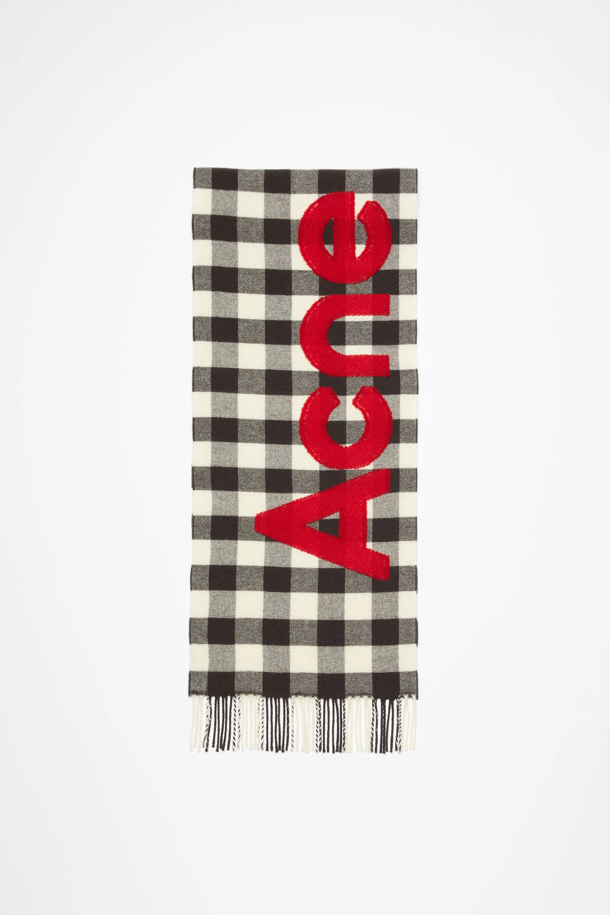 Check logo scarf