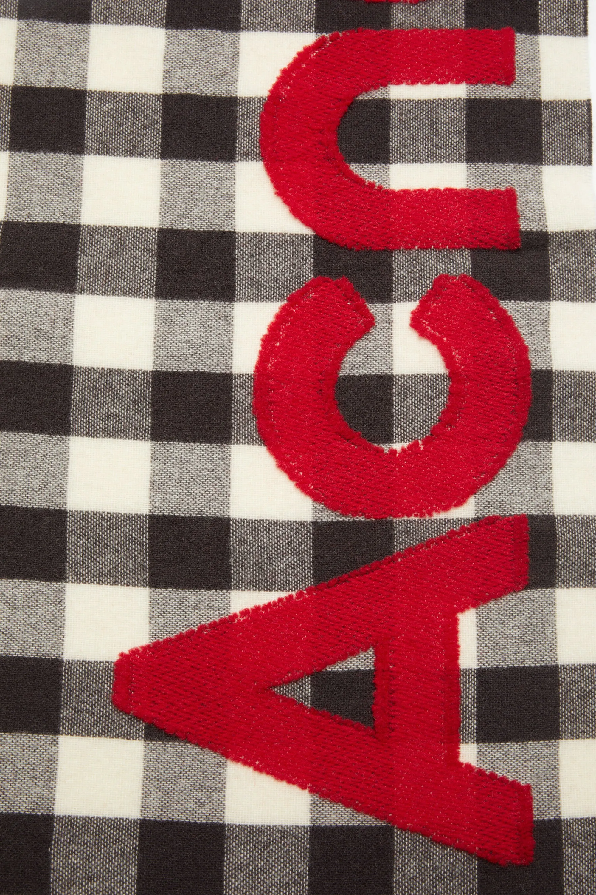 Check logo scarf