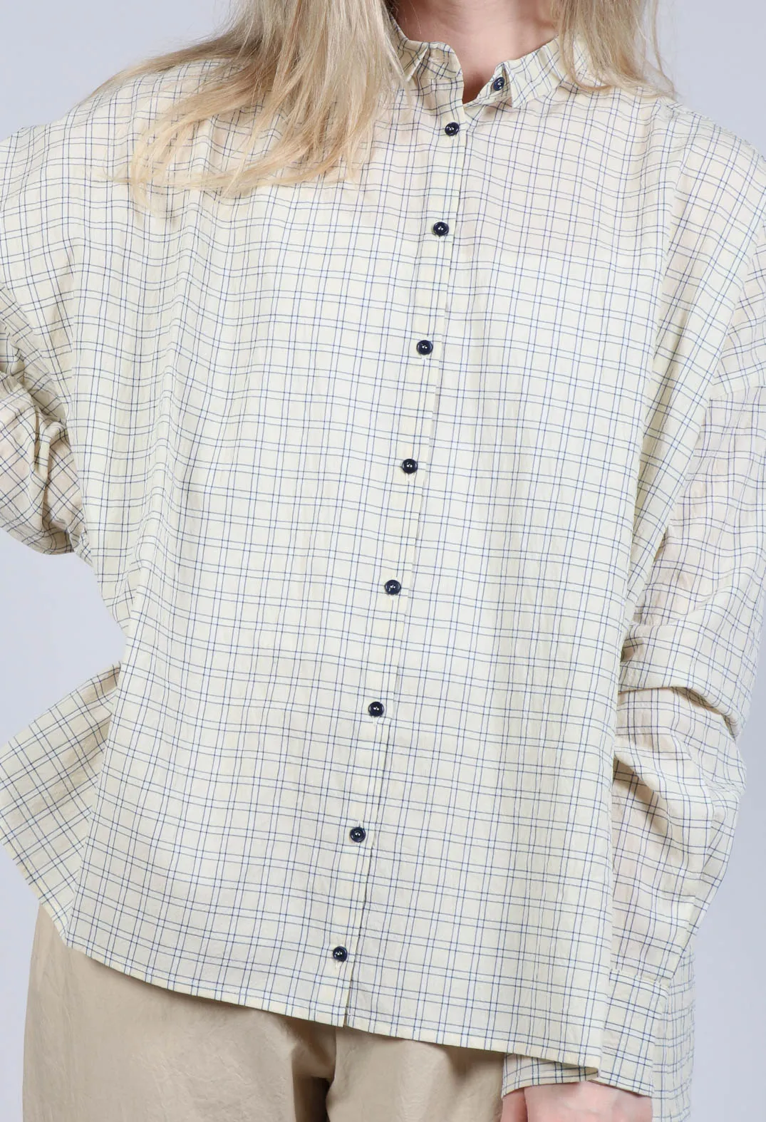 Checkered Shirt in Natural