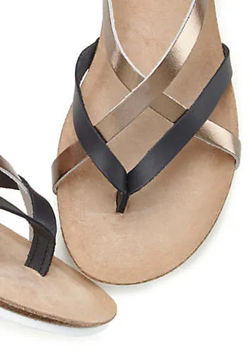 Cross Strap Toe Post Sandals by LASCANA | Look Again