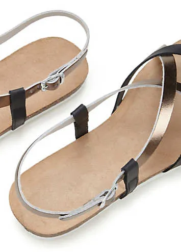 Cross Strap Toe Post Sandals by LASCANA | Look Again