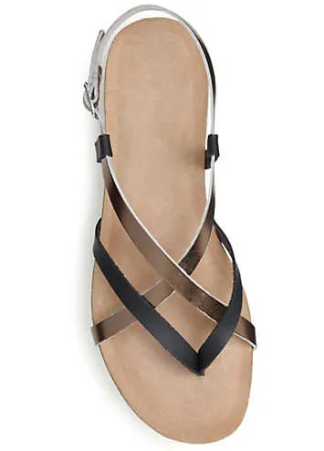 Cross Strap Toe Post Sandals by LASCANA | Look Again