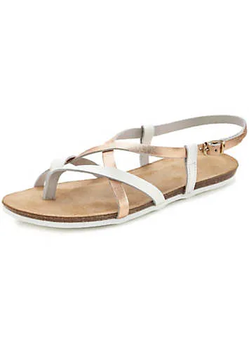 Cross Strap Toe Post Sandals by LASCANA | Look Again