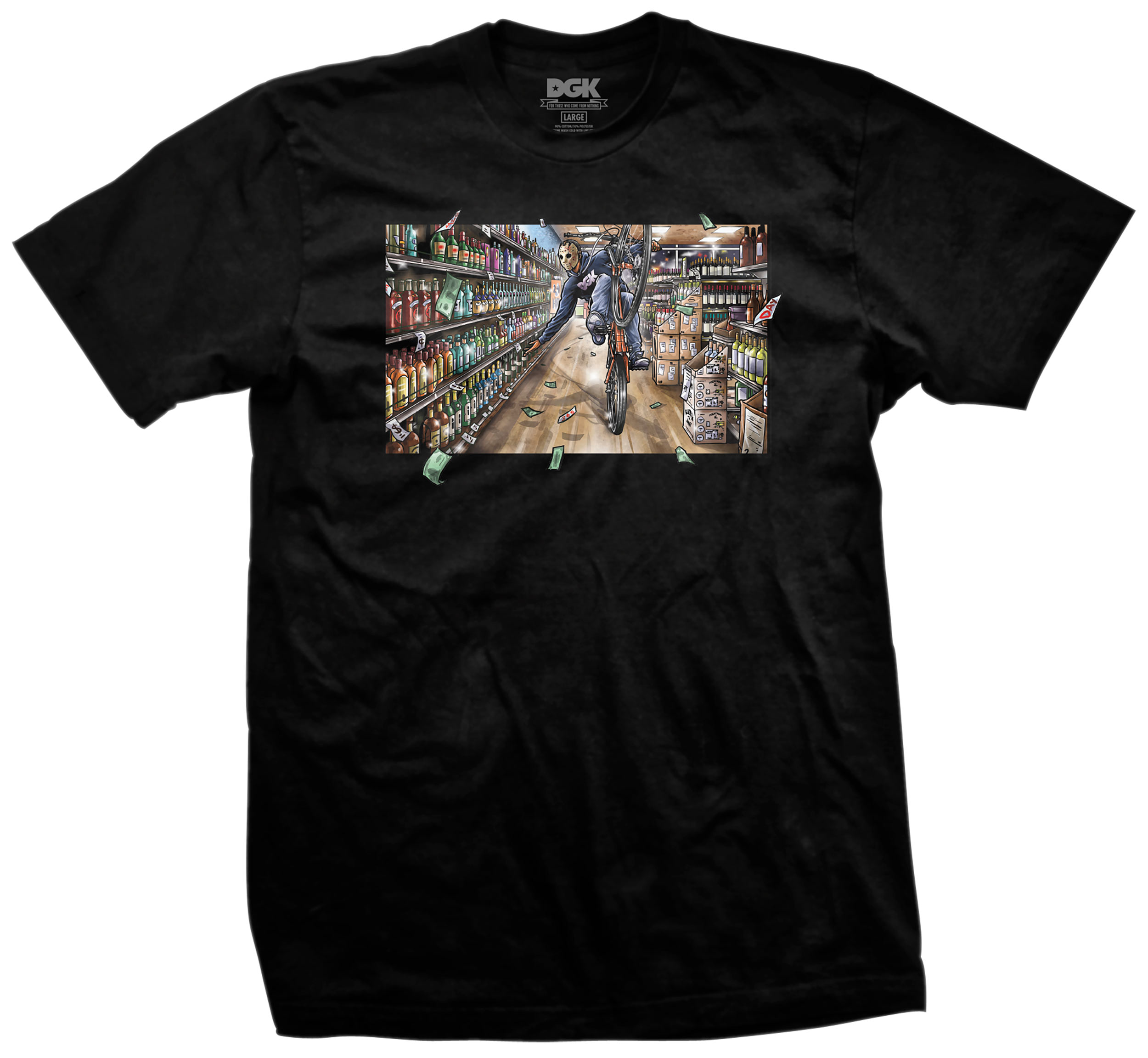 DGK T-SHIRT SPREE BLACK