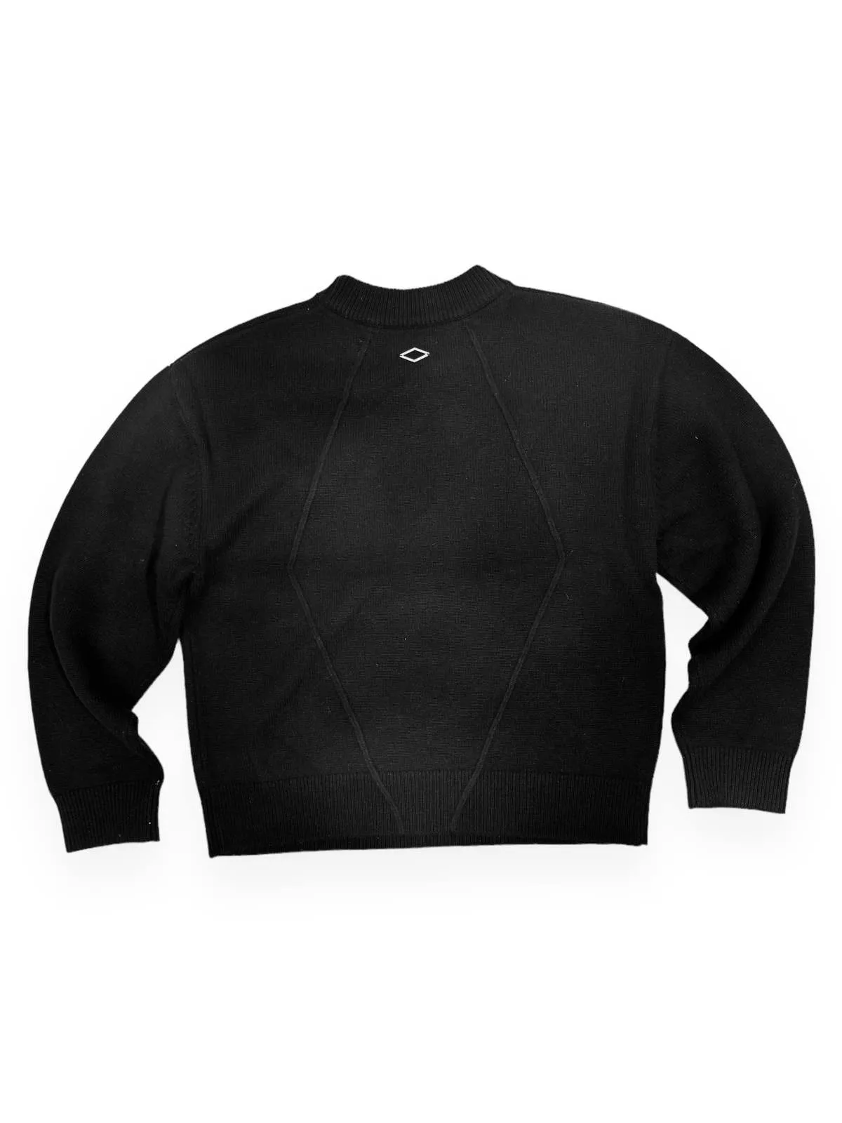 DIAMOND KNIT SWEATER - Black