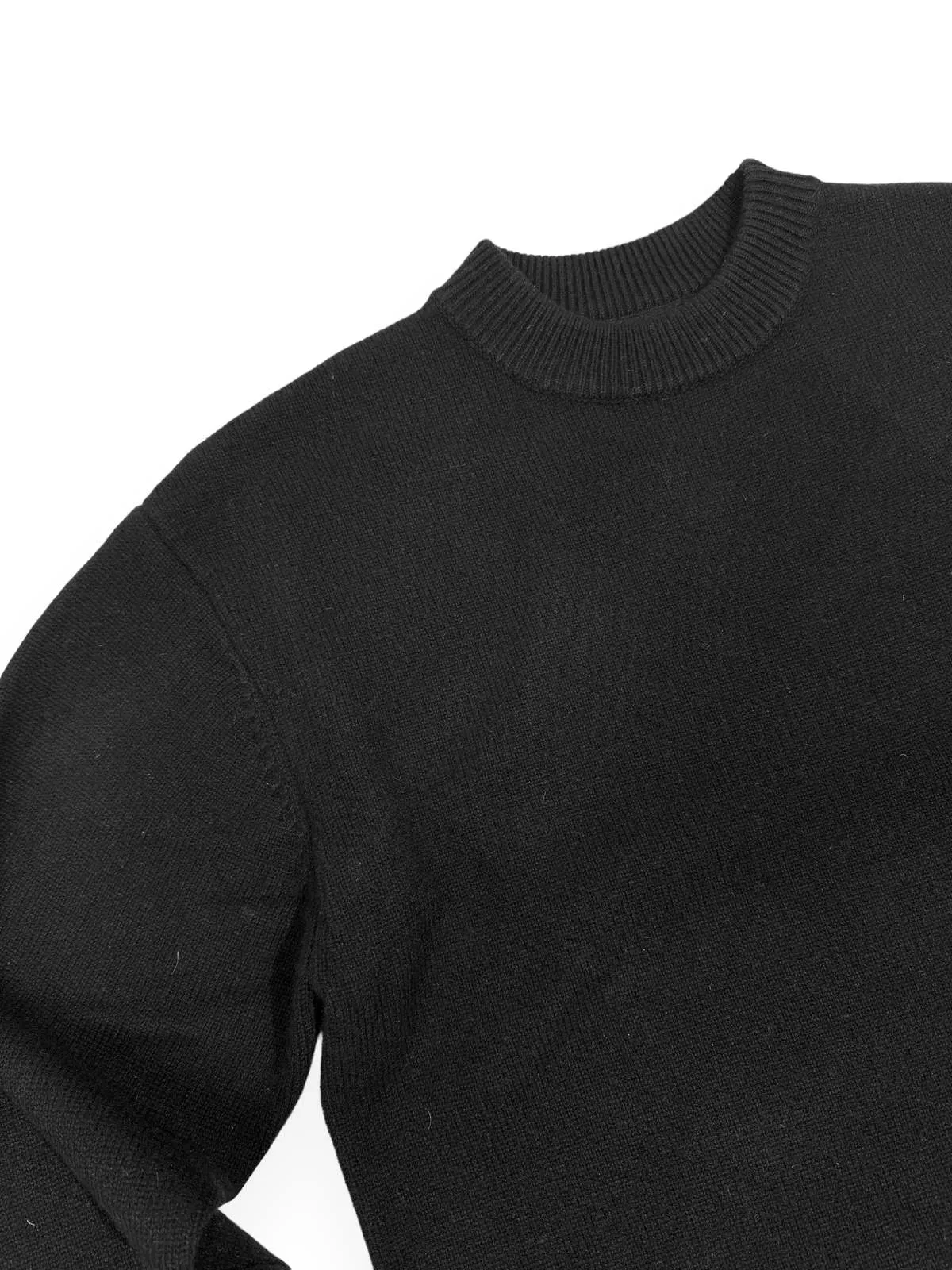 DIAMOND KNIT SWEATER - Black