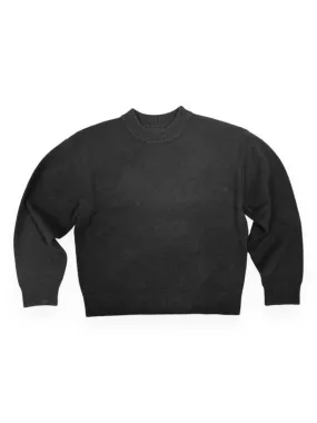 DIAMOND KNIT SWEATER - Black