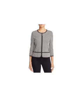 Finity Womens Geometric Ponte Jacket, TW2