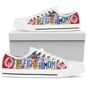 Firefighter Mom Low Top Tennis Shoes