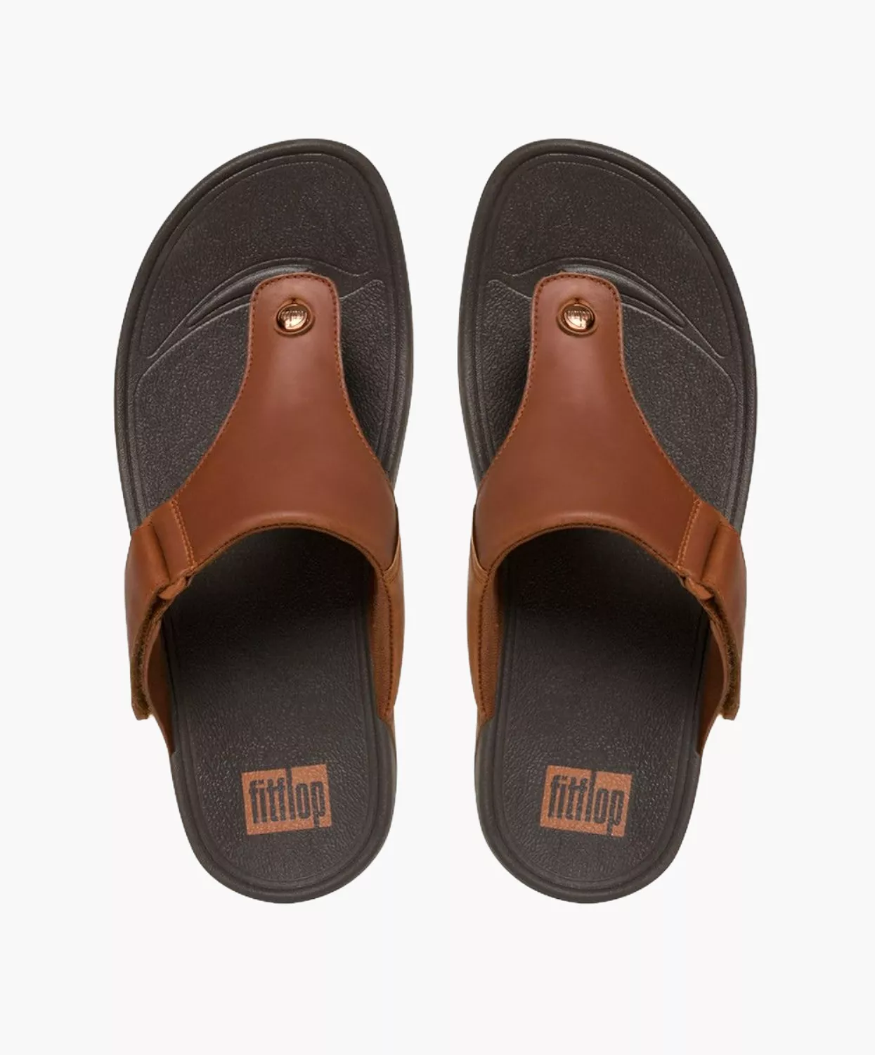 FitFlop Trakk II Toe Post Mens Sandals Brown