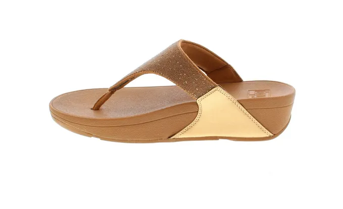 FitFlop Womens Lulu Opul Toe Post Sandals Latte Tan