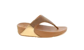 FitFlop Womens Lulu Opul Toe Post Sandals Latte Tan