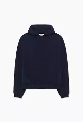 Fleet Weave Terry Hoodie / Dark Navy