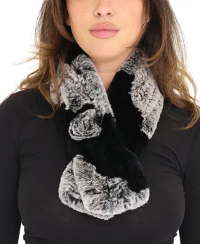 Fur Scarf w/ Rosette